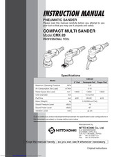Nitto Kohki CMX-20 Instruction Manual