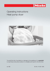 Miele TCE 620 WP Operating Instructions Manual
