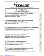 Emmaljunga Double City Cross Instruction Manual