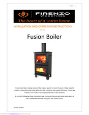 Firenzo Fusion Installation And Operation Instructions Manual