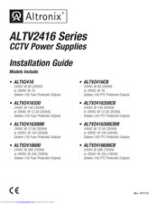 Altronix ALTV2416350 Installation Manual