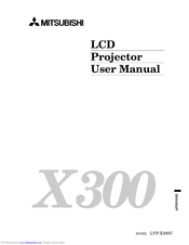 Mitsubishi LVP-X300U User Manual