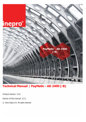 Inepro PayMatic AD 2400-B Technical Manual