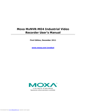 Moxa Technologies MxNVR-MO4 User Manual