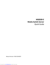 Uniview MS8500-E Quick Manual