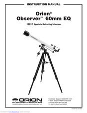 Orion Observer 60mm EQ 9032 Instruction Manual