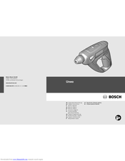 Bosch Uneo Original Instructions Manual