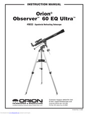 Orion Observer 60 EQ ultra Instruction Manual