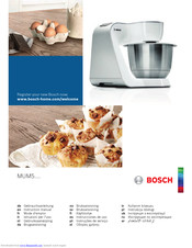Bosch MUM5 SERIES Instruction Manual