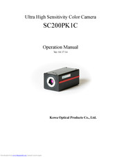 Kowa SC200PK1C Operation Manual