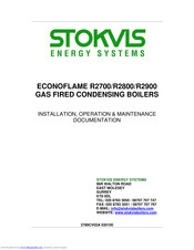 STOKVIS ENERGY SYSTEMS ECONOFLAME R2700 Installation, Operation & Maintenance Documentation