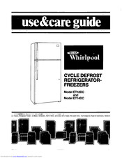 Whirlpool ET12DC Use And Care Manual