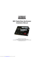 EarthQuake MEGA BASS MB1 Installation Manual
