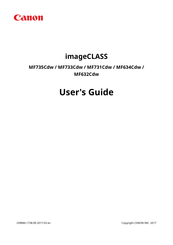 Canon imageCLASS MF731Cdw Manuals | ManualsLib