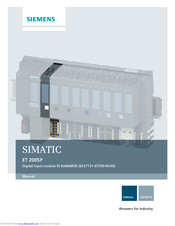 Siemens SIMATIC ET 200SP Manual