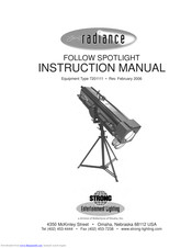 radiance 7201111 Instruction Manual