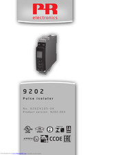 PR electronics 9202 Series Manual