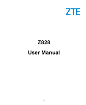 Zte Avid Plus Z828 User Manual