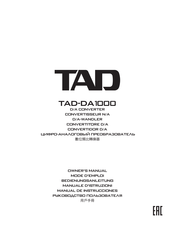 TAD DA1000 Owner's Manual