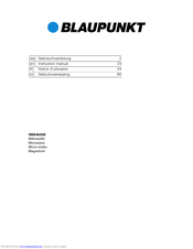 Blaupunkt 5MA46500 Instruction Manual