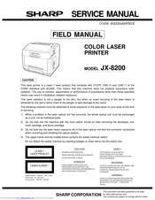 Sharp JX-8200 Service Manual