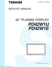 Toshiba PD42W1E Service Manual