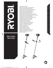 Ryobi RBC31SBO Original Instructions Manual