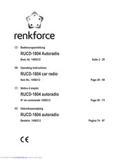 Renkforce RUCD-1804 Operating Instructions Manual