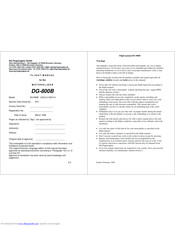 DG-FLUGZEUGBAU DG-800B Flight Manual