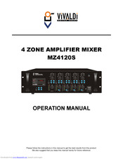 VIVALDI MZ4120S Operation Manual