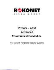 Rokonet ProSYS ACM Installation Manual