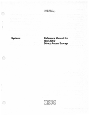 IBM 3350-A2 Reference Manual