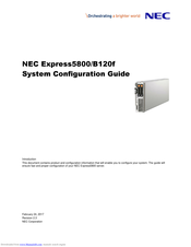 NEC B120f System Configuration Manual