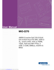 Advantech MIO-2270 User Manual