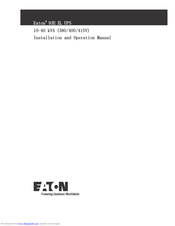 Eaton 93E XL Installation And Operation Manual