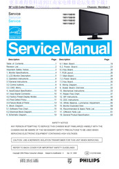 Philips 190V1SB/00 Service Manual