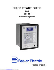 Basler BE1-11m Quick Start Manual