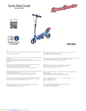 SpaceScooter US1604 Quick Start Manual