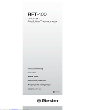 Riester RPT-100 Instructions Manual