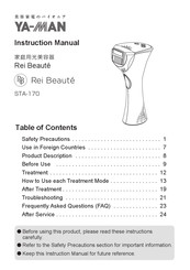 Ya-man STA-170 Manuals | ManualsLib