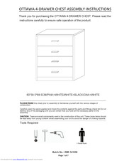 GFW OTTAWA Assembly Instructions Manual