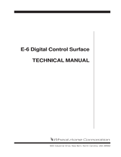 Wheatstone Corporation E-6 Technical Manual