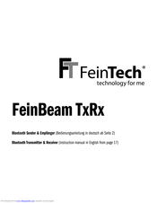 FeinTech FeinBeam TxRx Instruction Manual