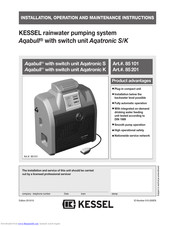 Kessel 85 201 Installation, Operation And Maintenance Instructions