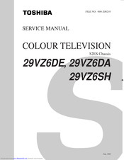 Toshiba 29VZ6DE, Service Manual