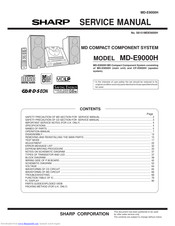 Sharp MD-E9000W Service Manual
