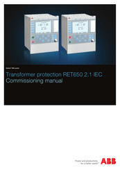 ABB RET650 2.1 IEC Commissioning Manual