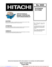 Hitachi DV-P345E Service Manual
