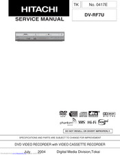 Hitachi DV-RF7U Service Manual