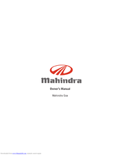 Mahindra Goa 2007 Owner's Manual